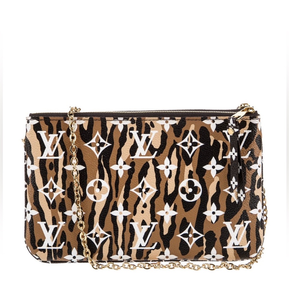 Louis Vuitton Giant Monogram Jungle Pochette Double Zip crossbody Bag🔥 - Picture 2 of 16